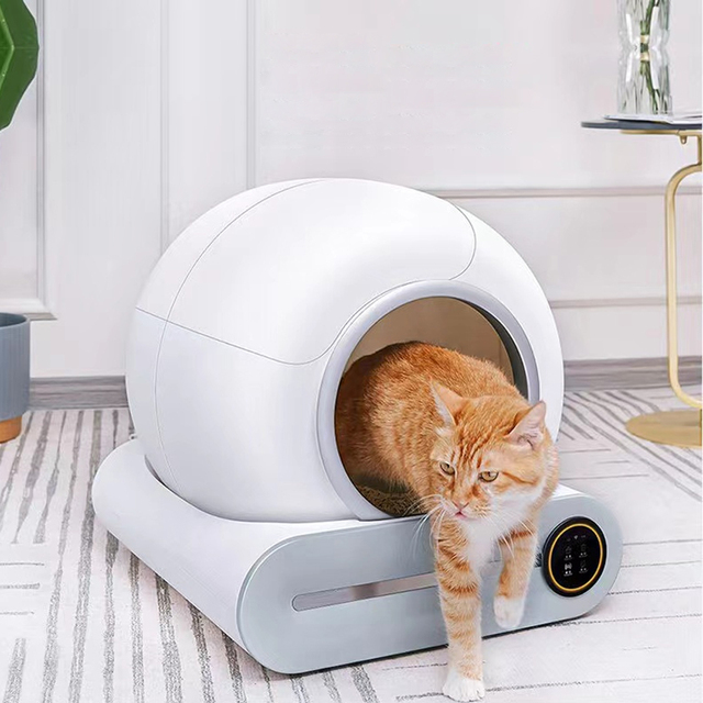 Self Cleaning Cat Litter Box 65L Large Capacity Smart Automatic Cat Litter Box With App Control For Multiple Cats Pet Products