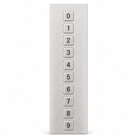 KB-10 Custom IP65 Tahan Air Industri Baja Tahan Karat 10 Tombol Keypad Numerik Panel Mount USB PS/2 untuk Kontrol Akses