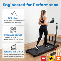 Equipo de Entrenamiento Cardiovascular para Quemar Grasa en Casa, Diseño Fácil de Mover, Caminadora Plegable