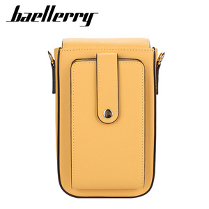Sac à téléphone Baellerry, bandoulière, cuir PU, fermeture à boucle, fonction portefeuille, noir - Product Image 3