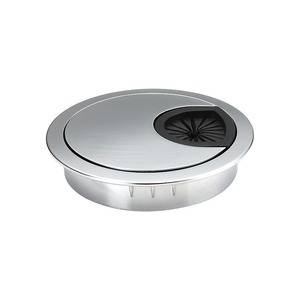 Boîte de gestion de câbles ronde en alliage de zinc, couvercle détachable de 50, 53, 60, 80mm pour l'organisation des câbles sur le bureau - Product Image 2