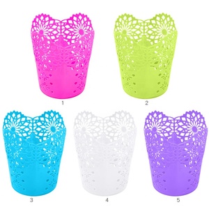 5 Color Nail Art Tools Storage Box Pen Pencil Holder Cup Colorful Office Desktop Storage Organizer Pen Pencil Holder Basket