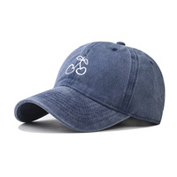 Gorra de béisbol sin estructura de 6 paneles bordada logotipo bordado personalizado sombrero de papá lavado