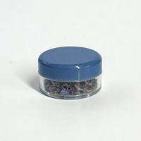 Pots en plastique transparent PS à large ouverture 1G 3G 5G 10G pour échantillons de crème, contenants cosmétiques, pots à fard à paupières avec couvercle