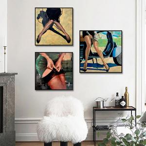 Oil paintings of beautiful women, European retro <b>wall</b> paintings, niche art decorative paintings of beauty salons, bar couples - Product Image 5