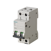 Interruptor Automático Miniatura Siemens Serie 5SL6, Tipo C de Alta Gama, 6KA, Policarbonato, 2P, 230V/400V, 0.3-80A, Montaje en Riel DIN
