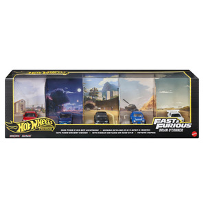 Hot Wheels Premium <span class=keywords><strong>Fast</strong></span> & <span class=keywords><strong>Furious</strong></span>, Paquete de 5 Autos de Metal Fundido a Presión, Set de 5, Escala <span class=keywords><strong>1</strong></span>:64, Empaque Coleccionable - Product Image 1