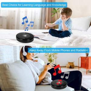 Reproductor de CD Bluetooth Portátil Recargable con Altavoces Integrados, Compatible con MP3 y WMA, para Aprender Inglés, Viajes, Audio Estéreo, Reproductor de Música - Product Image 5