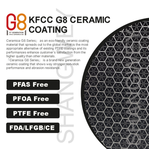 Shangwey KFCC G8 Ceramic Nonstick <strong>Frying</strong> <strong>Pan</strong> 3 Layer Healthy Cooking Stainless Steel PFAS Free Honeycomb Skillet for Eggs - Product Image 2