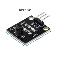 Módulo Transmisor Infrarrojo IR, Módulo Sensor Receptor Infrarrojo Digital de 38khz
