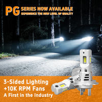 Bombilla LED para Faros Delanteros Mini PG H7 con Patente Exclusiva, Chips Emisores de Luz de Tres Lados, Conexión Plug and Play, 10000 Lúmenes, Personalización en Fábrica al por Mayor