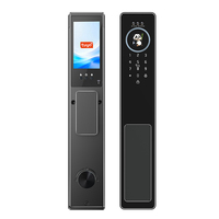 Serrure Intelligente ZJA30 à Reconnaissance Faciale, Déverrouillage par Empreinte Digitale et Carte RFID, en Alliage d'Aluminium, Compatible TUYA APP WIFI, Stockage sur Carte Mémoire Cloud, pour Portes en Bois