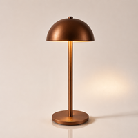 Lampe de bureau LED sans fil moderne de luxe en métal, blanc chaud, commande tactile, rechargeable, pour hôtel, chambre à coucher, table de chevet