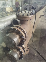 Échangeur de chaleur chimique en forme de U personnalisé 88M2 refroidisseur d'application industrielle à haut rendement certification ASME nouveau tube moteur/