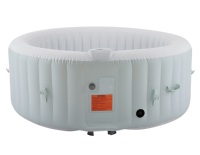 Baignoire Spa Gonflable Portable Pliante en PVC Stratifié, Gonflage Rapide, Baignoire Corps Entier, Conception Antidérapante, Capacité 550L pour 2 Personnes