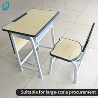 Vente en gros de mobilier scolaire en métal mobilier de classe ensemble de chaises de bureau articles scolaires tables et chaises pour étudiants