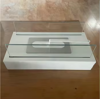 Insert de cheminée rectangulaire haut de gamme à flamme réelle, chauffage au bioéthanol pour villa et maison