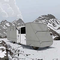 Housse de protection XMB Deluxe 450D en tissu Oxford, anti-UV, imperméable et résistante à la neige pour camping-car et caravane de classe A, usage extérieur, épaisse et anti-poussière