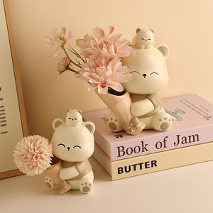 TONFO nuovo stile <span class=keywords><strong>di</strong></span> abbraccio orso guarigione serie Bouquet orso ornamenti ingresso da salotto decorazione creativa stile crema - Product Image 3