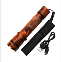 Lampe torche promotionnelle UV LED rechargeable longue portée super puissante 1101 Plus en alliage d'aluminium métallique portable pour femme, classée parmi les meilleures