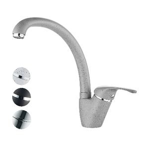 Grifo Mezclador de Fregadero Livorno con Caño Alto, Monomando Moderno para Cocina, con Palanca, Cromado y de Acero Inoxidable, para Hoteles y Cocinas - Product Image 1