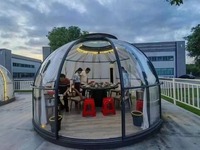 Prima patio extérieur salle à bulles polycarbonate ciel étoilé chambre maison à bulles transparente pour jardin