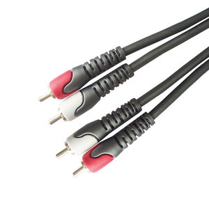 1rca <span class=keywords><strong>prise</strong></span> <span class=keywords><strong>double</strong></span> blindé câble <span class=keywords><strong>rca</strong></span> avec haut de gamme en métal shell - Product Image 6