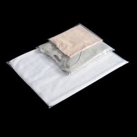 Sacs en plastique transparents LDPE biodégradables, refermables, autocollants, personnalisés pour l'expédition de vêtements