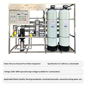 Équipement d'osmose inverse monophasé de 2 tonnes pour la production de jus de bouleau, eau déionisée/ultrapure, 380V, garantie de plus de 5 ans - Product Image 3