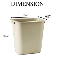 Poubelle en fibre de verre, pot Commercial résistant au feu, de 7 gallons et 28 pieds, pour la cuisine