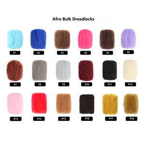 Afro Kinky Bulk Tight Kinky Curly Bulk Bundles de cheveux pour la fabrication/réparation de locs Kinky Twists Dreadlocks Tressage Extensions de cheveux - Product Image 2