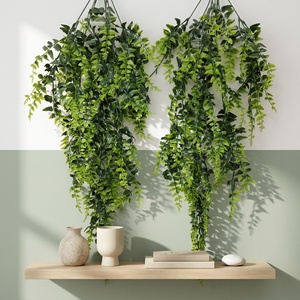 Plantes de fougère artificielles réalistes, fabriquées à la main; buisson de verdure synthétique en plastique pour - Product Image 1