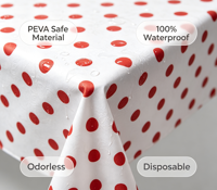 Nappe personnalisée Xin Shu en PEVA, nappe composite imprimée, avec support en flanelle non tissée, imperméable, écologique, pour la maison et les fêtes