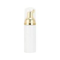 Flacon pompe vide transparent rose doré 30ml 50ml 60ml pour nettoyant moussant visage et savon cosmétique