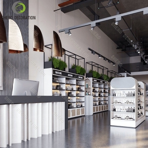 ตู้โชว์เครื่องสำอางพรีเมียม ไฟ LED ปรับแต่งได้ ตู้โชว์น้ำหอม ร้านค้า พร้อมแบบร่าง 2 มิติ 3 มิติ สำหรับร้านค้าปลีก - Product Image 5