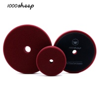 1000 Sheep OEM Ensemble de 3 tampons de polissage convexes marron en mousse pour polisseuse rotative, pour le detailing automobile et les carrosseries, Garantie 3 ans