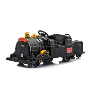 Trenino in Plastica con Rimorchio per Bambini, Adatto per Età 3-8 Anni, Giocattolo Elettrico da Cavalcare - Product Image 3