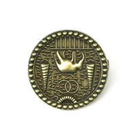 Emblem Logam Berlapis Emas untuk Tas Mewah, Lencana Merek Dekoratif untuk Tas Desainer