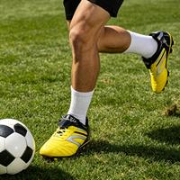 Sepatu Sepak Bola Latihan Luar Ruangan Custom Pabrik, Ukuran Besar, Paku Panjang, Chaussures De Football, Sepatu Pria