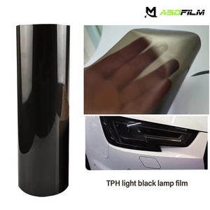 ASDFilm <span class=keywords><strong>Film</strong></span> noir foncé 6,5 mil 0,3*10M TPH PPF pour phares de <span class=keywords><strong>moto</strong></span> et voiture, auto-réparant, anti-UV et anti-infrarouge, changeant de couleur, garantie 3 ans - Product Image 1