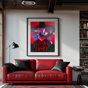 На заказ красная фольга художественные принты цифровой бумажный плакат игры/фильм Kpop Demon Hunters Film аниме Expo иллюстрация Настенный декор плакаты - Product Image 1