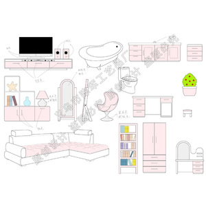 22-Styles Mini Simulation Modern Home Furniture Sofa Chair <b>Mirror</b> Home Decor Mini Garden Cake Accessories Mini Resin Ornaments - Product Image 6