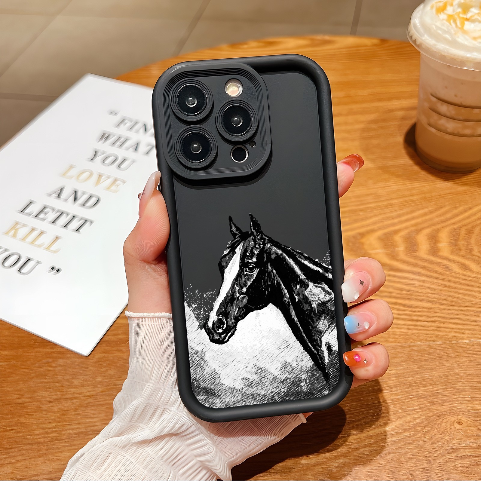 Ink Painting Horse Shockproof Phone Case for iPhone 17 16 Pro Max 16 15 14  13 12 11 Pro Max X XR XS 7 8 17 Plus SE2 Cover| Alibaba.com