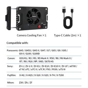 Ventilador de Refrigeración para Cámara A7IV/ZV-E1/A6700/A7CII/70D/ZV-E10/<span class=keywords><strong>ZV1</strong></span>/A7C/FX3/R6/R7/XT4/XS10, Ventilador Refrigerante para Transmisión en Vivo - Product Image 5
