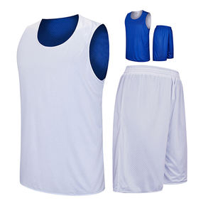 Benutzer definierte Günstige Gute Qualität Basketball Uniform Mesh Material Blank Reversible Großhandel Jugend Basketball Trikot - Product Image 5