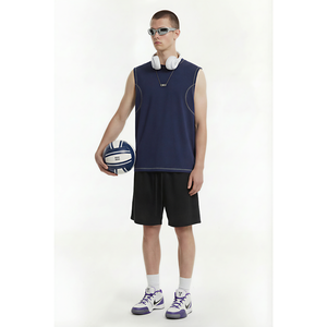 Oversized Mens Heavy Cotton Workout Gym Tank Top Sleeveless Cut Off Muscle Shirts Acid Wash Tshirts Custom Logo Loose Fit Tees - Product Image 1