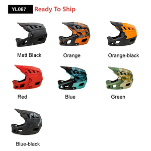 Trendy tasarımlar MTB kask yetişkin tam yüz kask bisiklet CE EN1078 güvenlik test dayanıklı kabuk anti-çarpışma MTB sürme dişli - Product Image 6