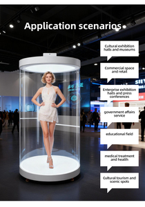 Cilindro de Exhibición Holográfico 3D de Tamaño Real para Tiendas Minoristas, Reproductor Multimedia HoloTube con IA Inteligente y WiFi - Product Image 5