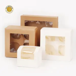 Cajas biodegradables para pastel, caja de pan de rollo suizo, gran oferta