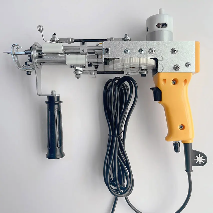 Qtools auf Lager leichte elektrische handgefertigte Tuftpistole Schnitt- oder Schleifensteppentaschenmaschine Kunstteppich-Herstellungsmaschine AK
